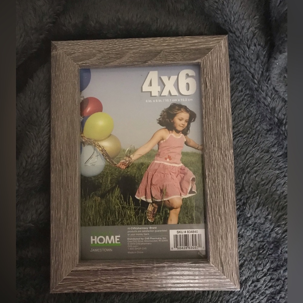 4 x 6 wooden house to home picture frame